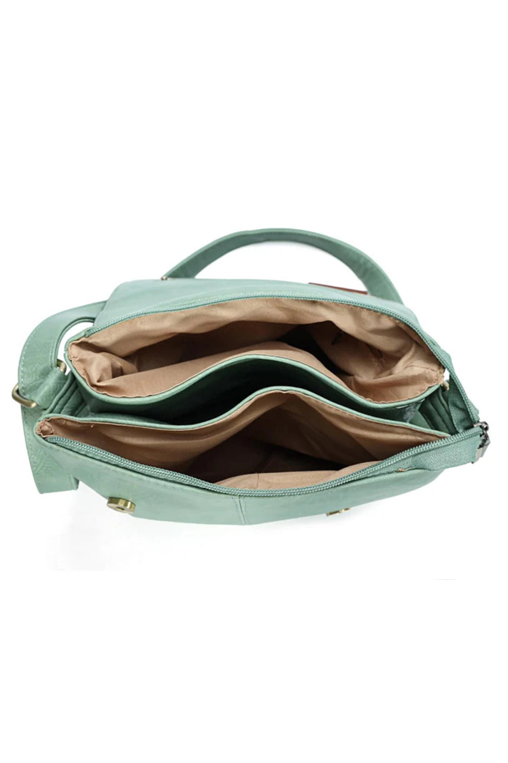 Adjustable Strap Crossbody Bag with Front Buckle Detail