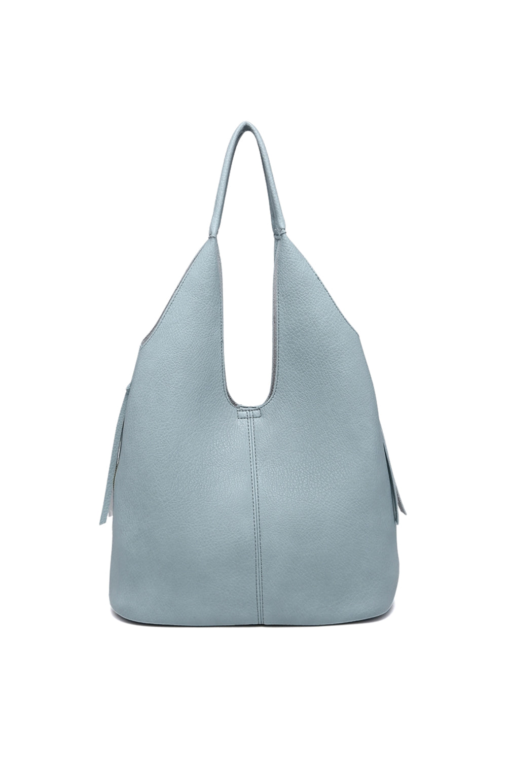 Spacious Shoulder Bag with Snap Closure and Removable Zipper Pocket