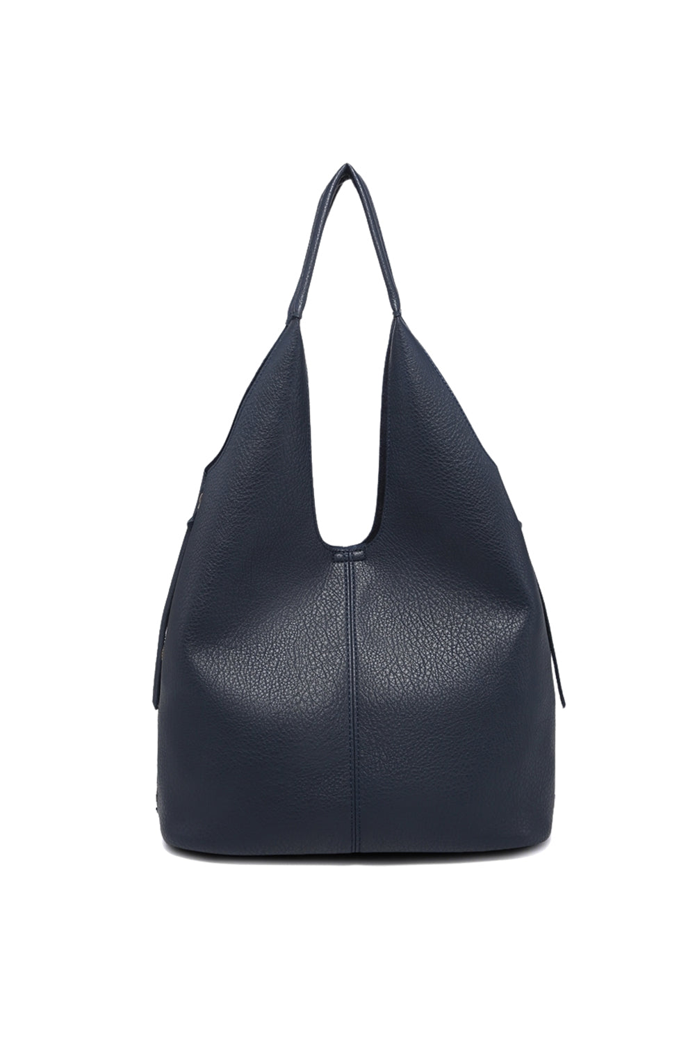 Spacious Shoulder Bag with Snap Closure and Removable Zipper Pocket
