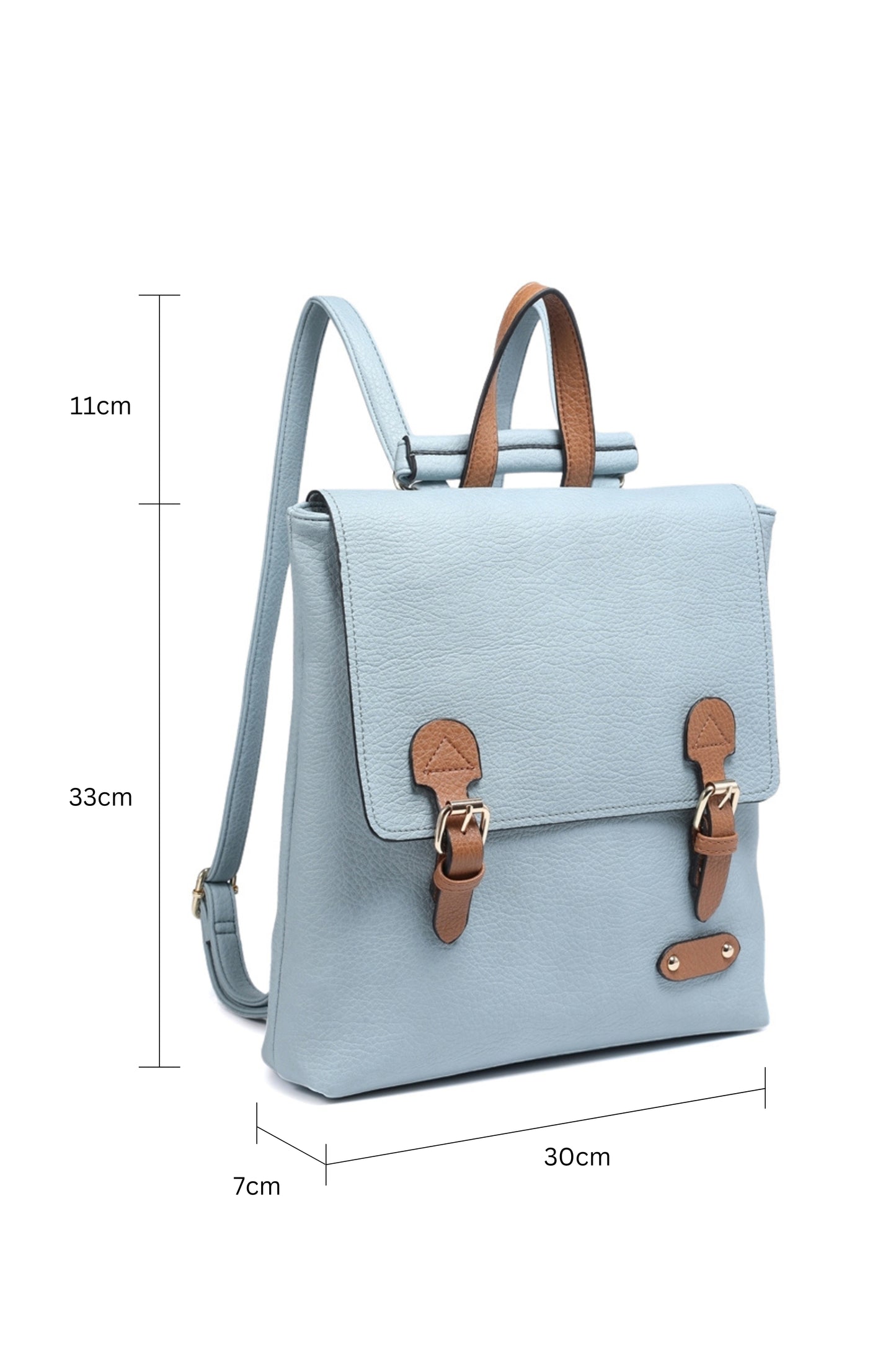 Spacious Backpack with Flap Zipper Closure Adjustable Strap and Multiple Inner Pockets