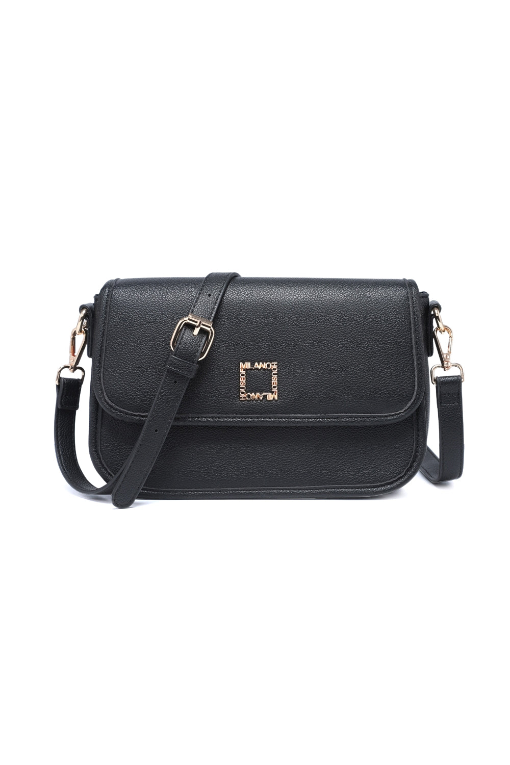 Women's Crossbody Bag with Flap Cover & Multiple Compartments