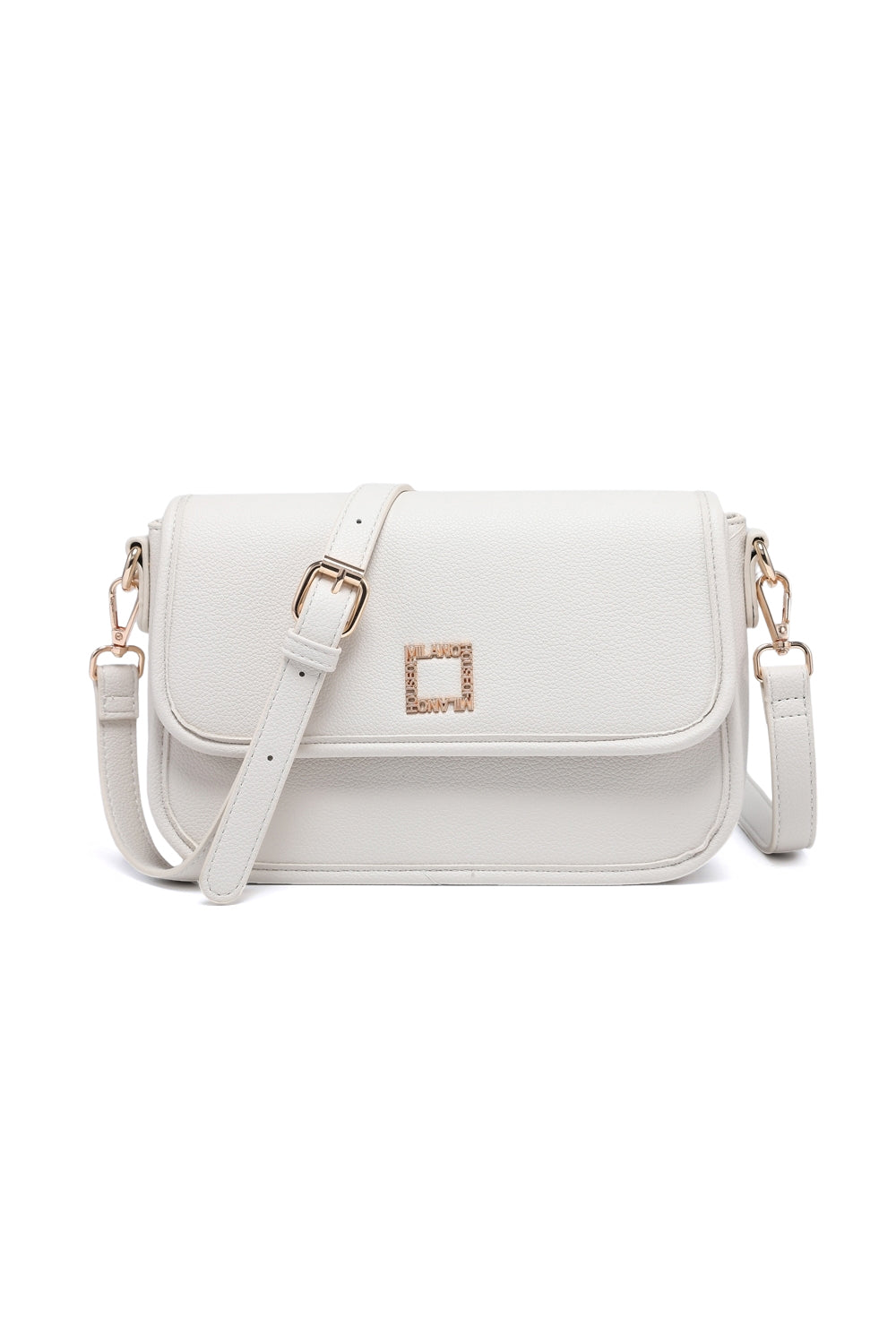 Women's Crossbody Bag with Flap Cover & Multiple Compartments