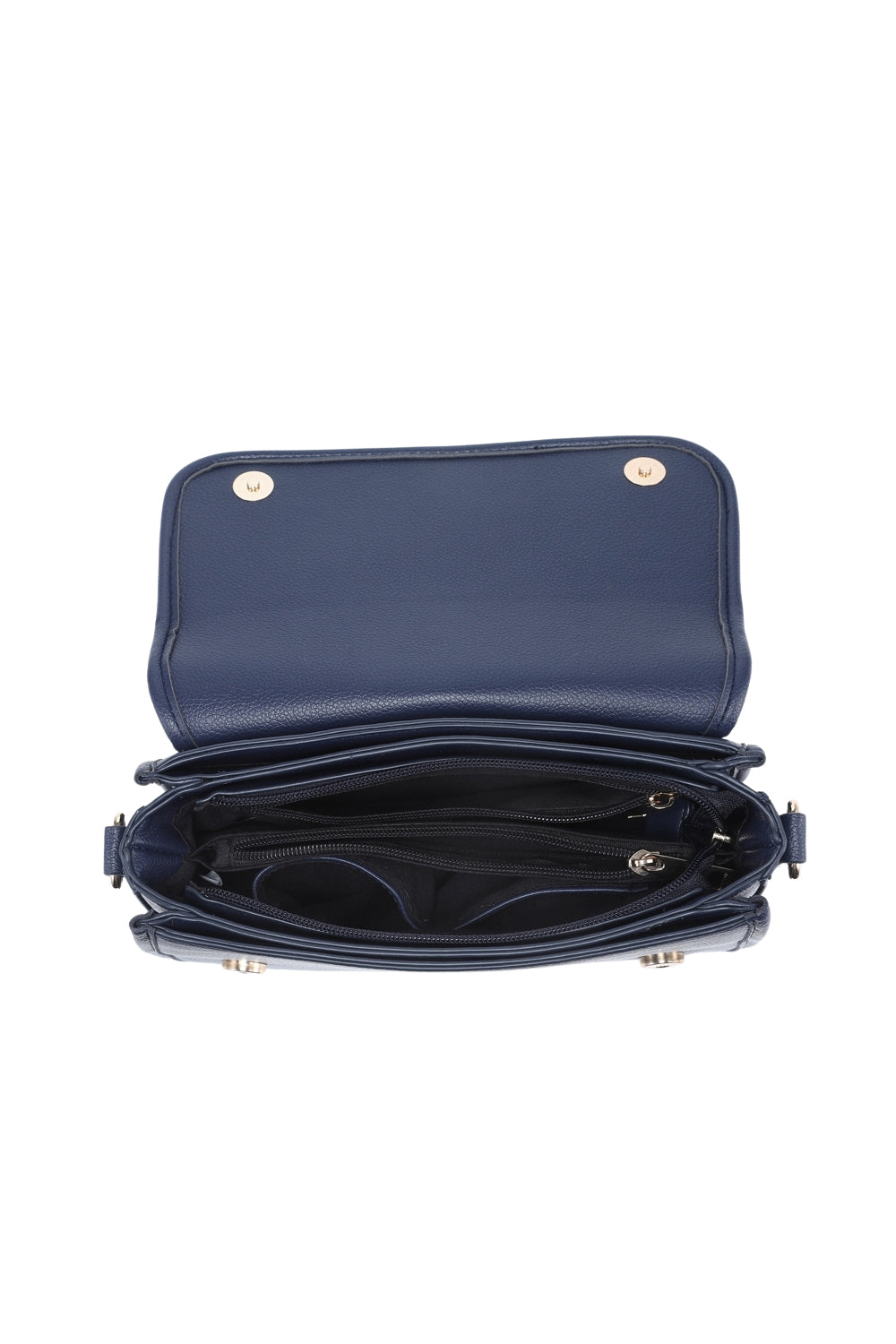 Women's Crossbody Bag with Flap Cover & Multiple Compartments