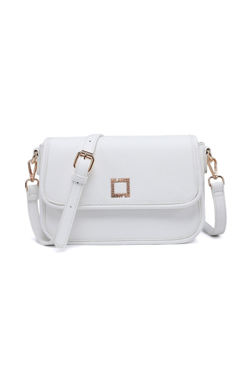 Women's Crossbody Bag with Flap Cover & Multiple Compartments