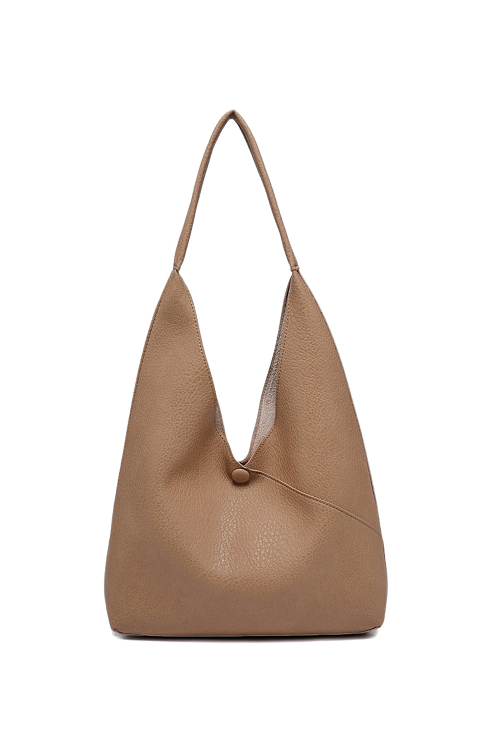 Versatile Shoulder Bag with Magnetic Closure and Chic Zip Pouch