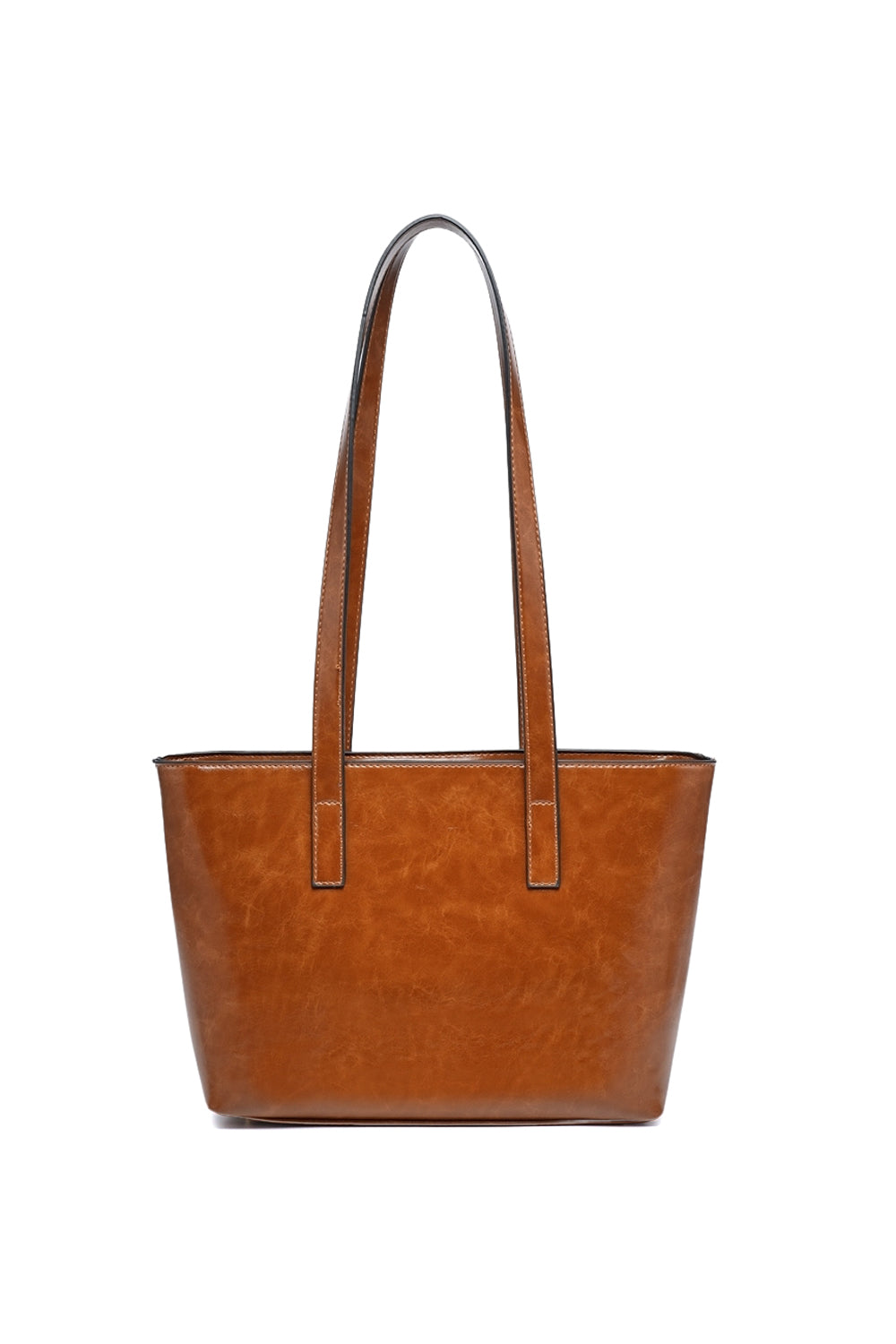 Sleek Multi-Compartment Tote Bag with Zipper in Minimalist Design
