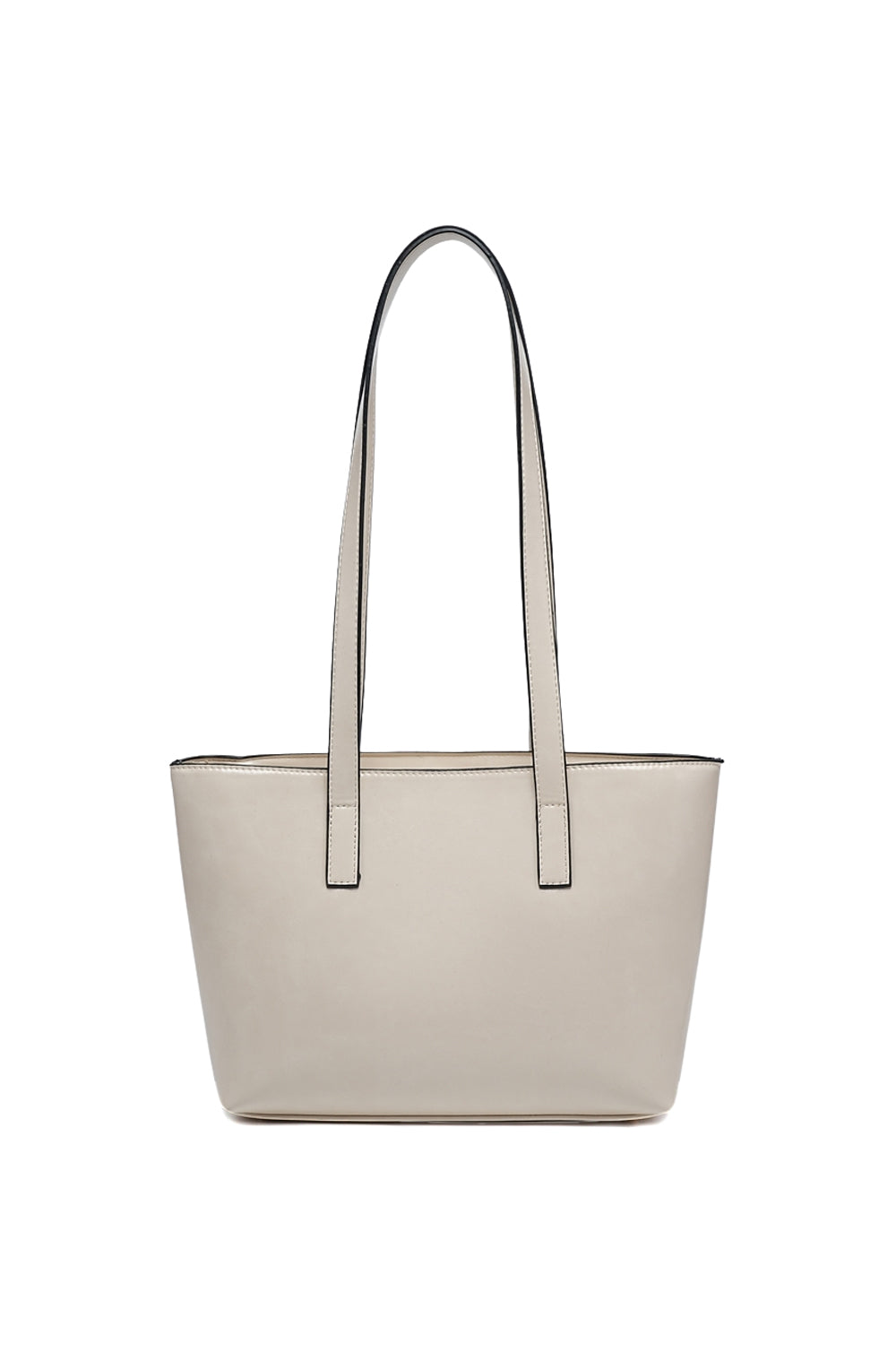 Sleek Multi-Compartment Tote Bag with Zipper in Minimalist Design