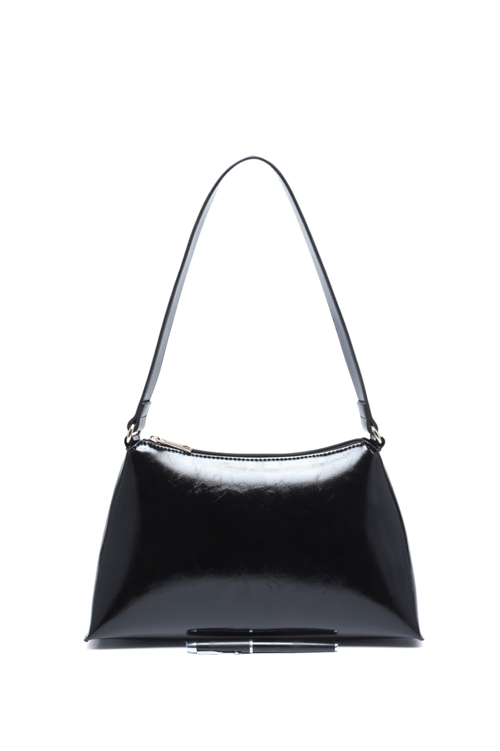 Zippered Shoulder Bag with Spacious Interior and Multiple Inner Pockets