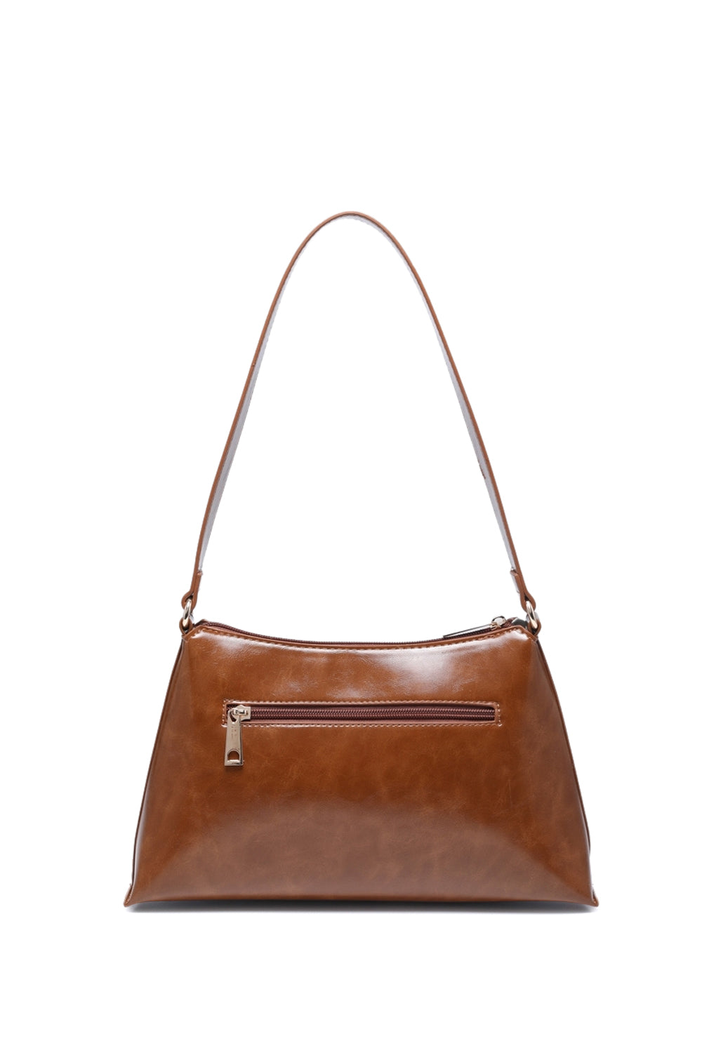 Zippered Shoulder Bag with Spacious Interior and Multiple Inner Pockets