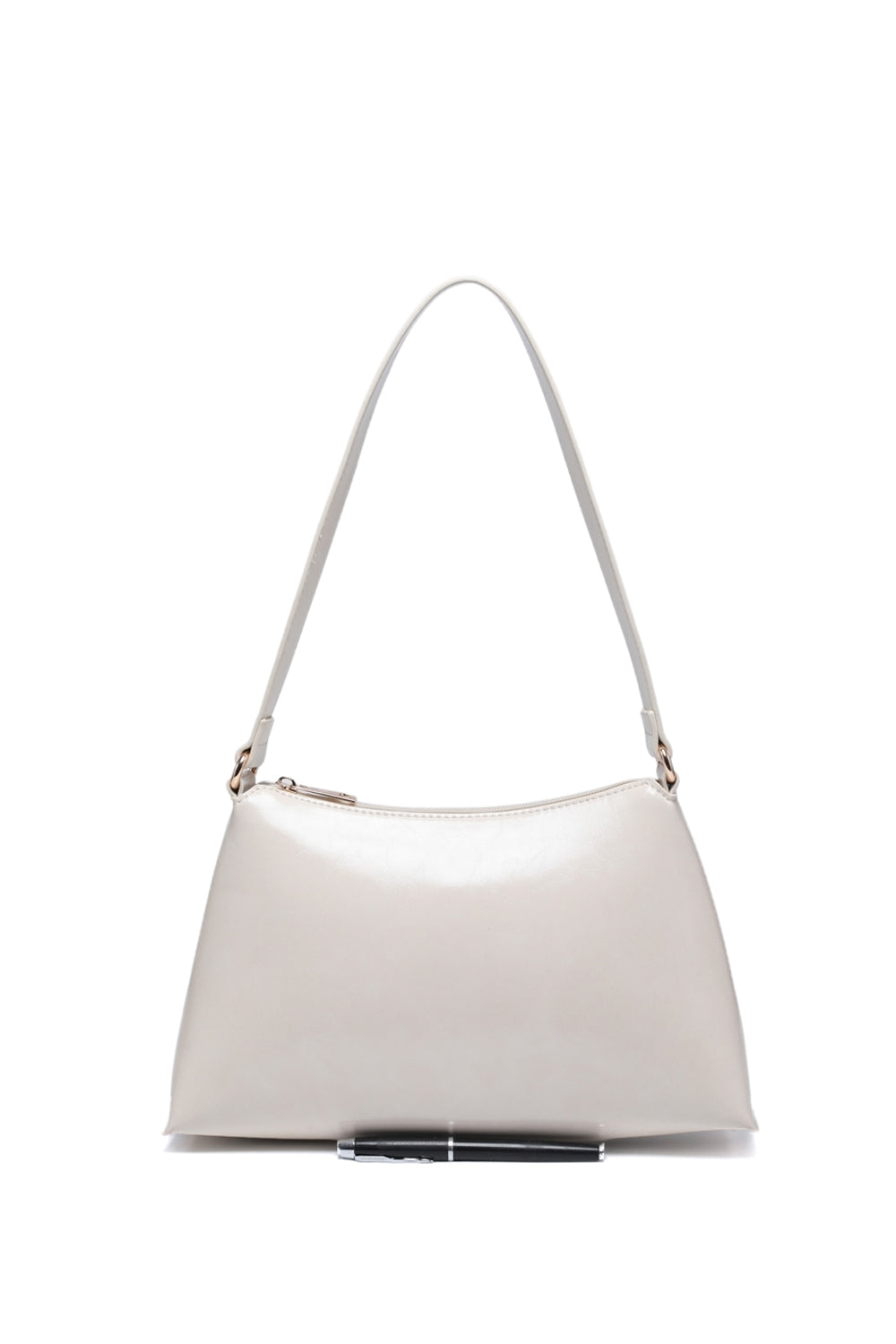 Zippered Shoulder Bag with Spacious Interior and Multiple Inner Pockets