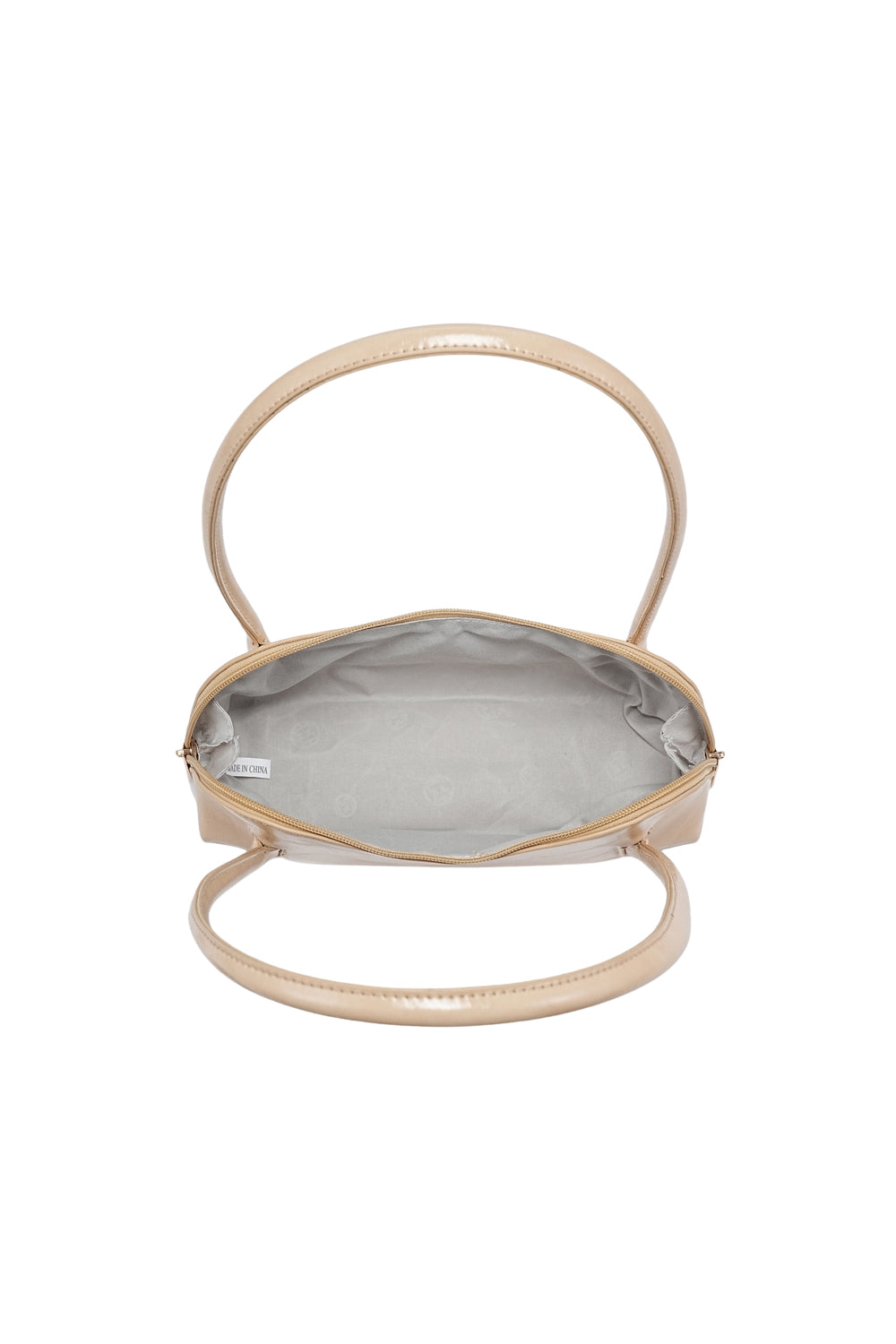 Compact Shoulder Bag with Double Zipper Pockets and Sleek Design