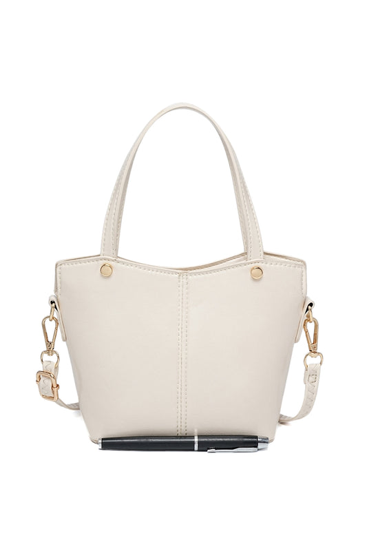 Casual Crossbody Bag with Handle, Magnetic Clasp and Back Pocket
