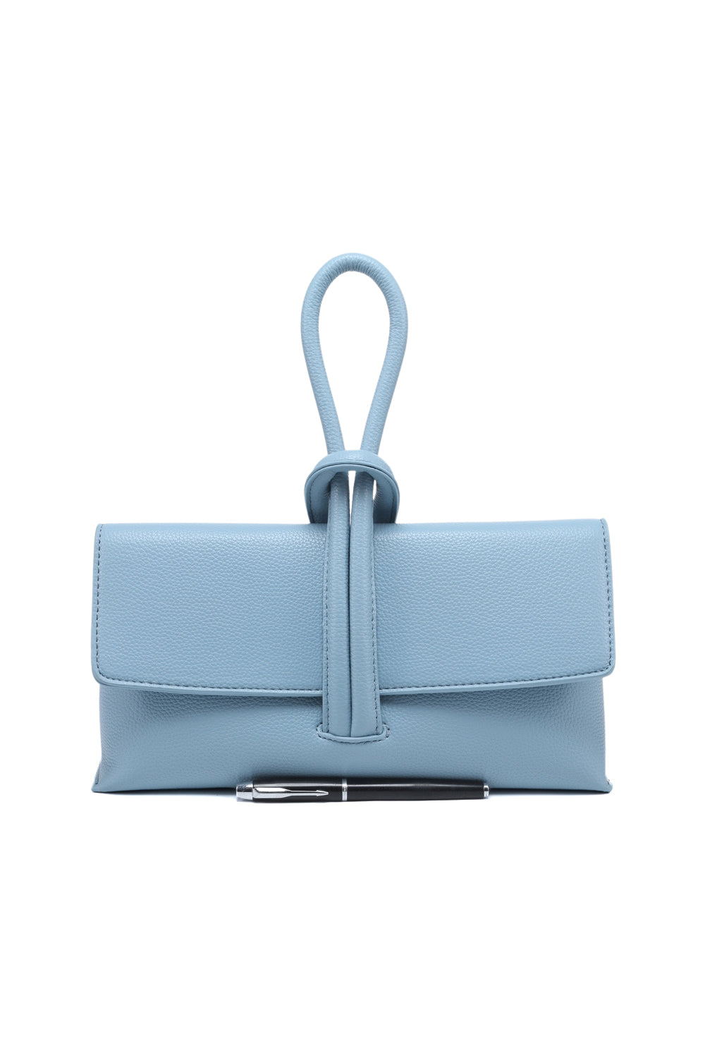 Sleek Hand Purse with Magnetic Flap and Double Interior Pockets