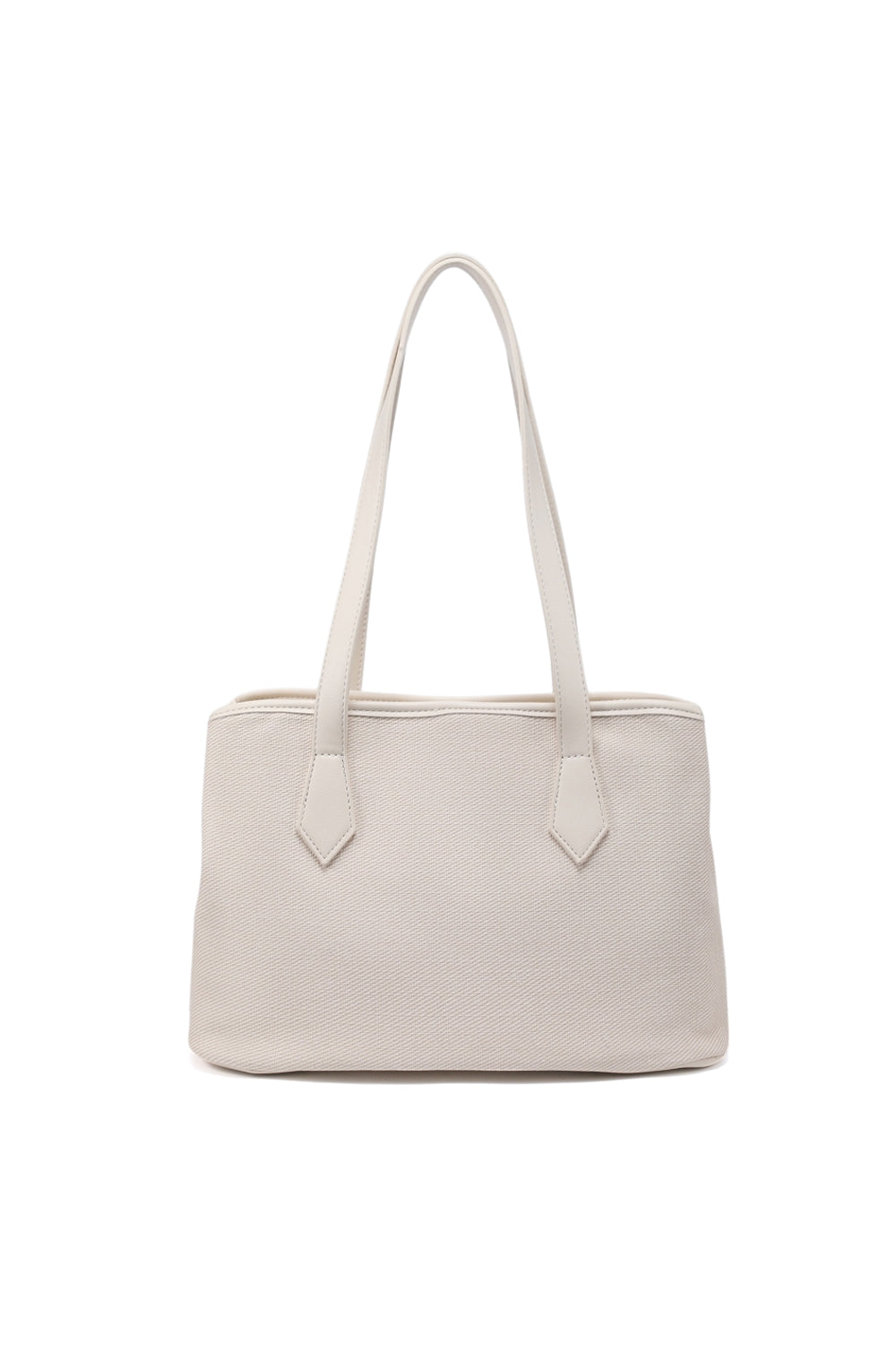 Simple Tote Bag with Back Zip Pocket and Multi Compartments