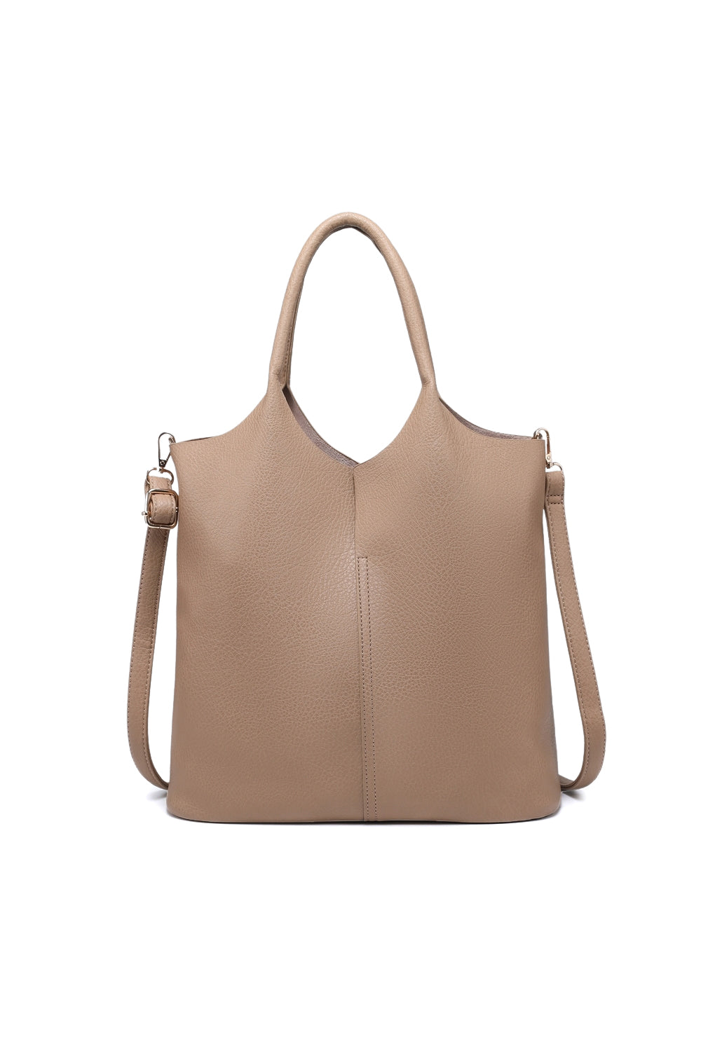 Versatile Tote Shoulder Bag with Crossbody Strap & Pouch