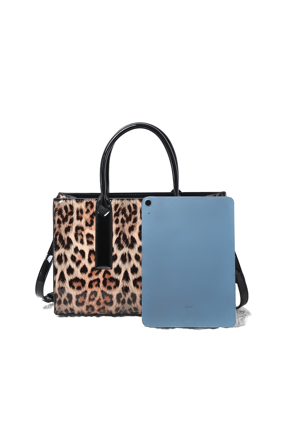 Animal Print Tote Bag with Top Handles and Spacious Interior