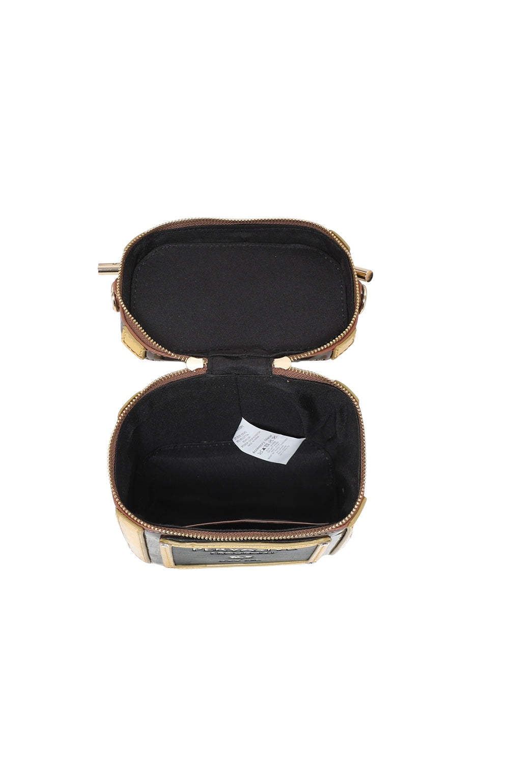 Perfume Bottle Crossbody Bag with Chain Strap & Zip Top