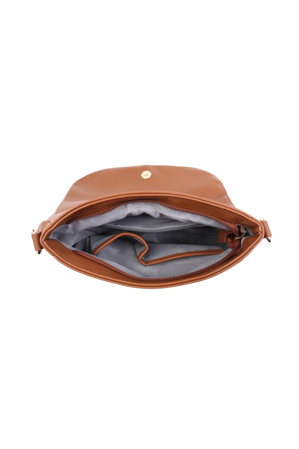 Tassel Flap Shoulder Bag with Adjustable Strap and Inner Pocket