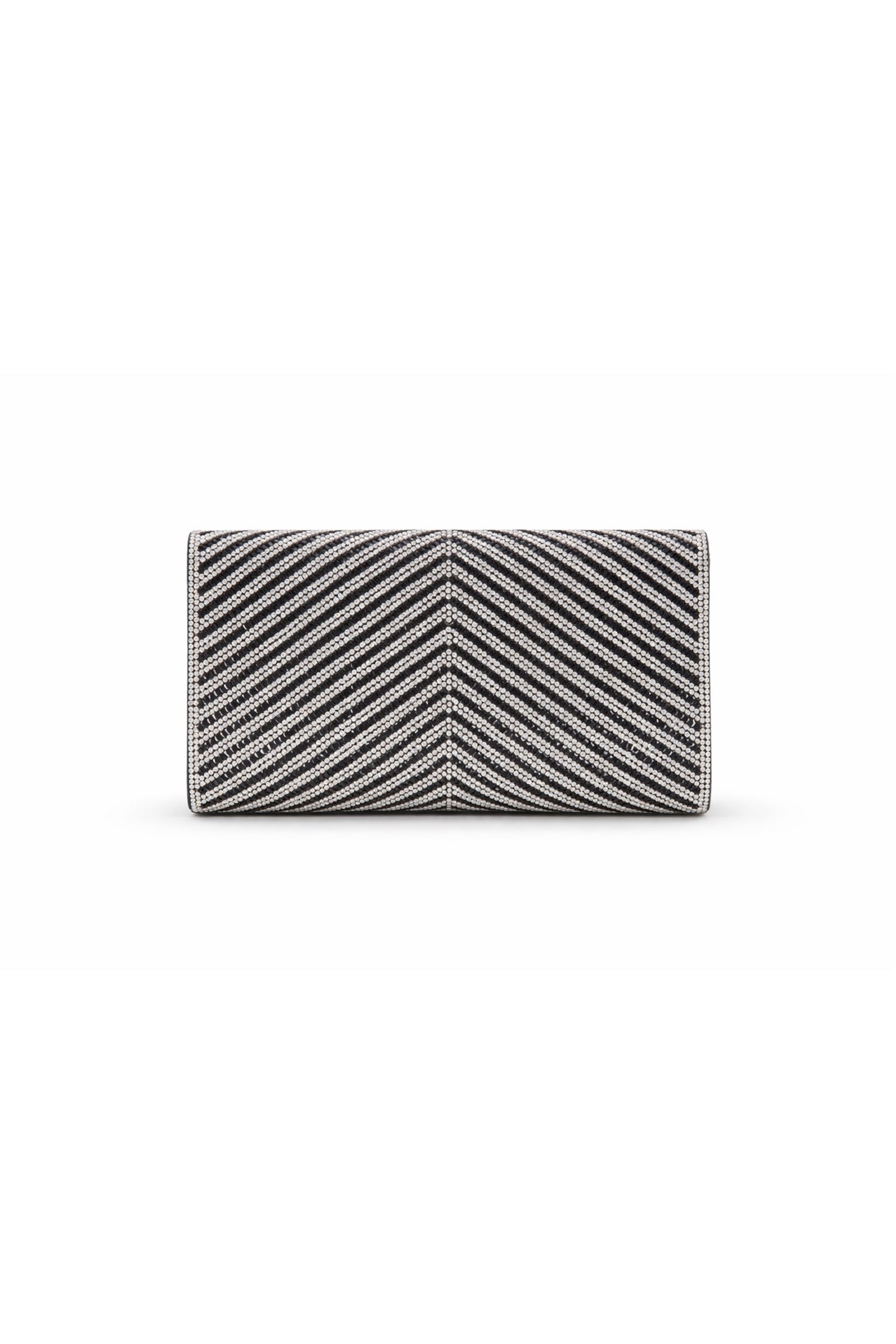 Rhinestone Envelope Clutch Bag with Flap Closure Chain Strap