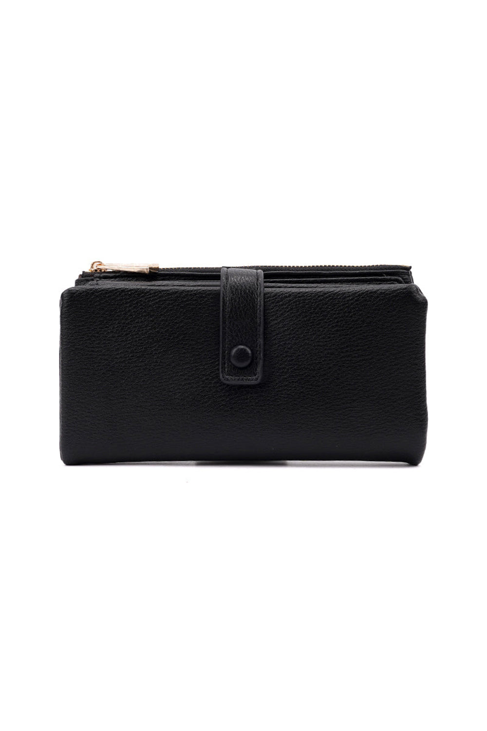 Zipper Closure Wallet with Multiple Card Slots and Compartments