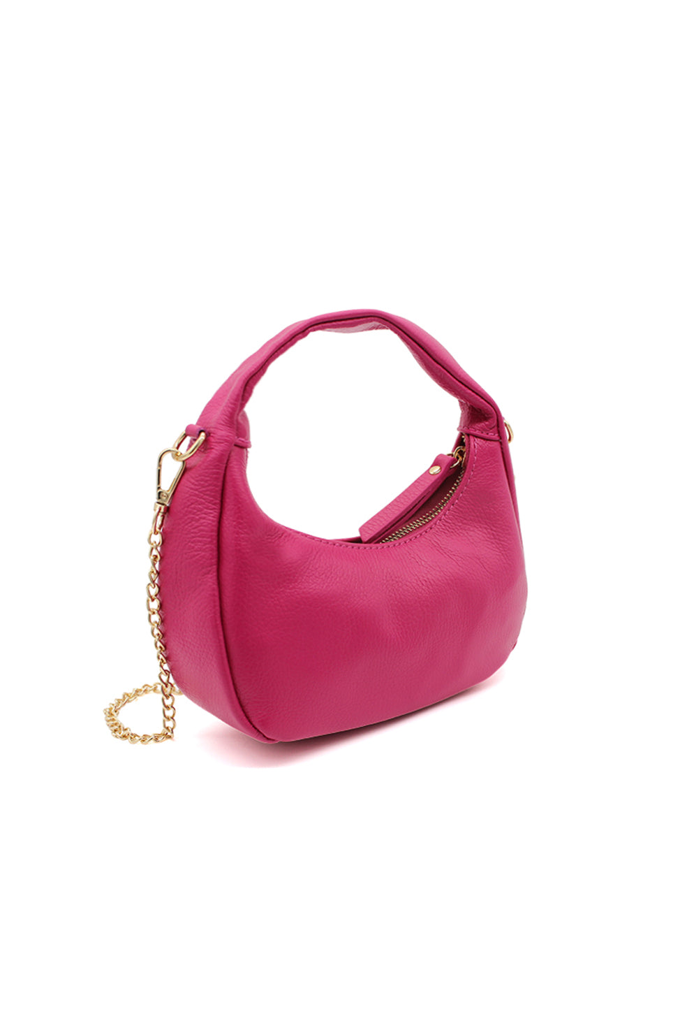 Chic Genuine Italian Leather Crossbody Bag with Elegant Chain Strap