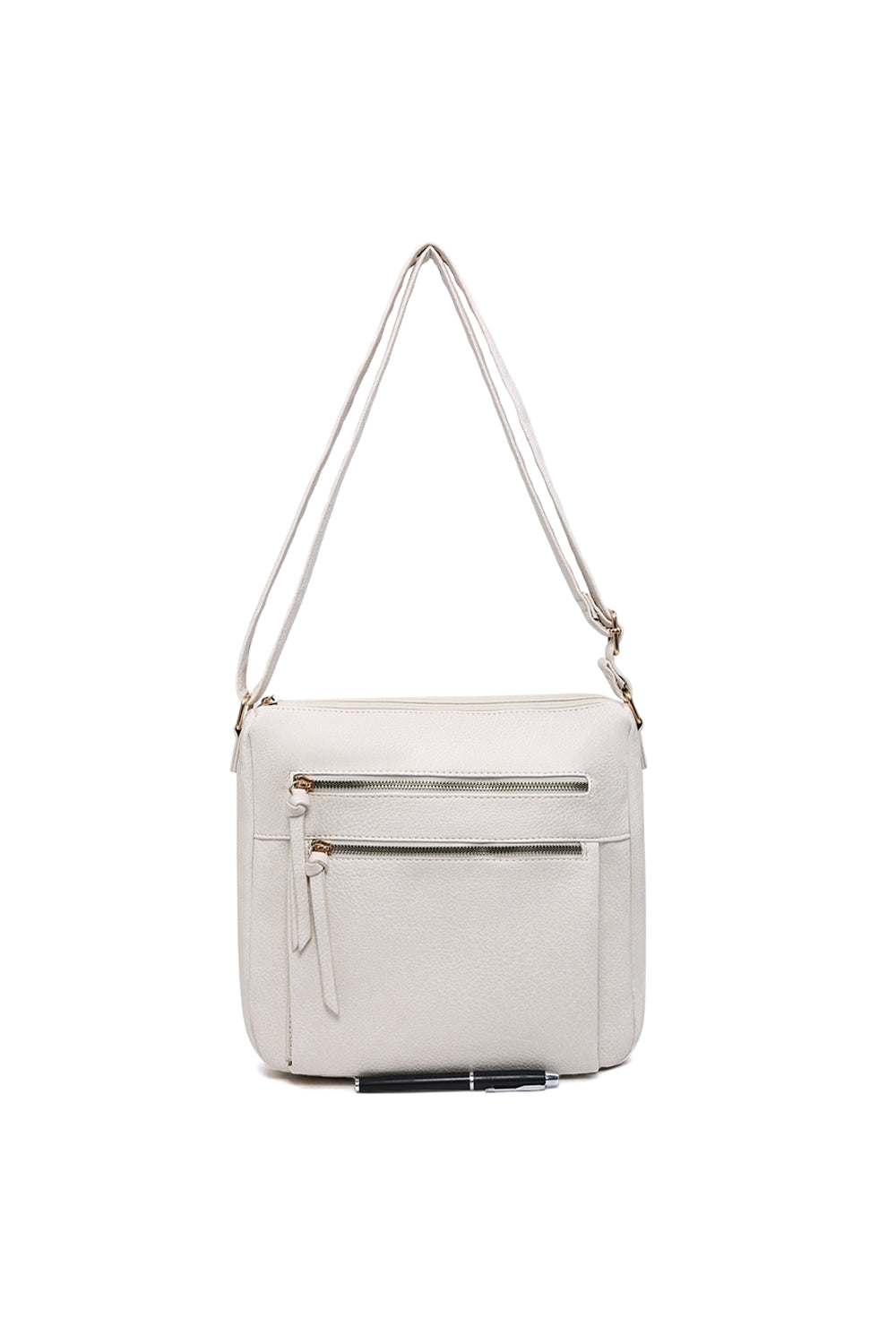 Multi-Pocket Crossbody Bag with Adjustable Shoulder Strap