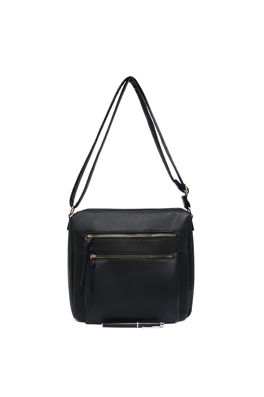 Multi-Pocket Crossbody Bag with Adjustable Shoulder Strap