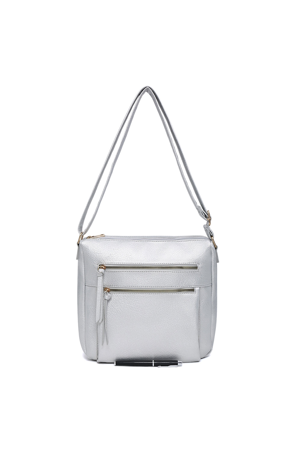 Multi-Pocket Crossbody Bag with Adjustable Shoulder Strap