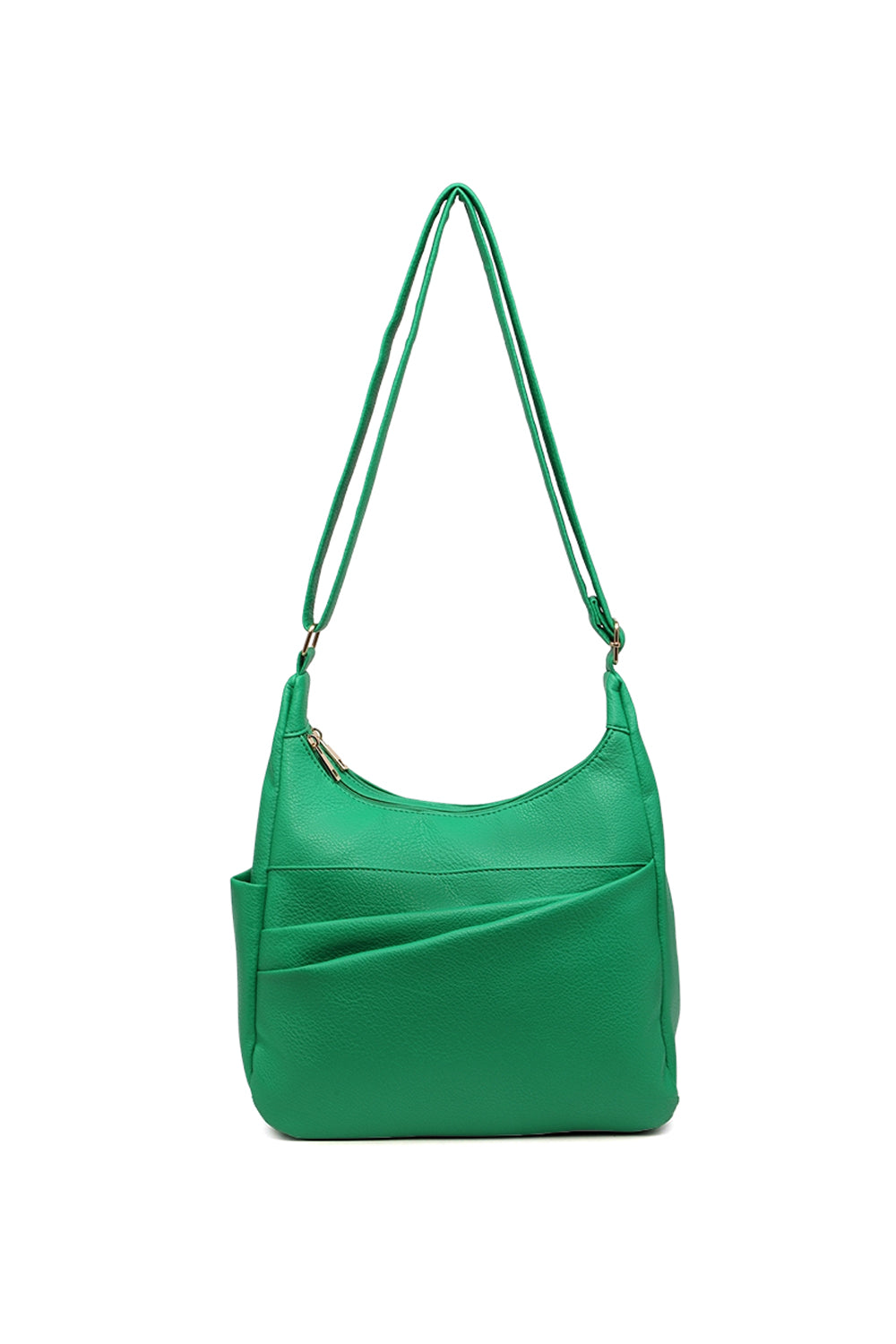 Shoulder Bag with Multiple Compartments and Zipper Closure