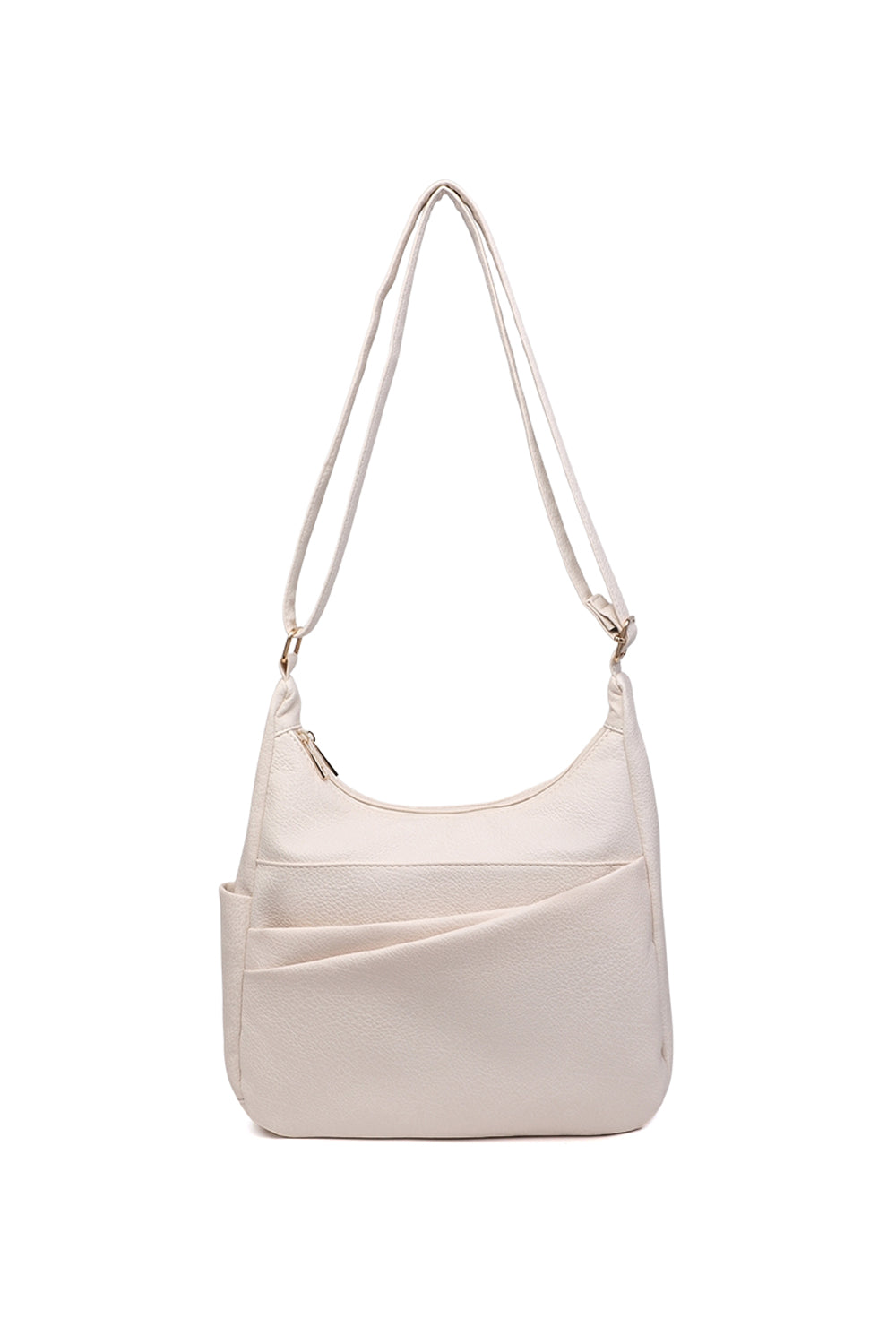 Shoulder Bag with Multiple Compartments and Zipper Closure