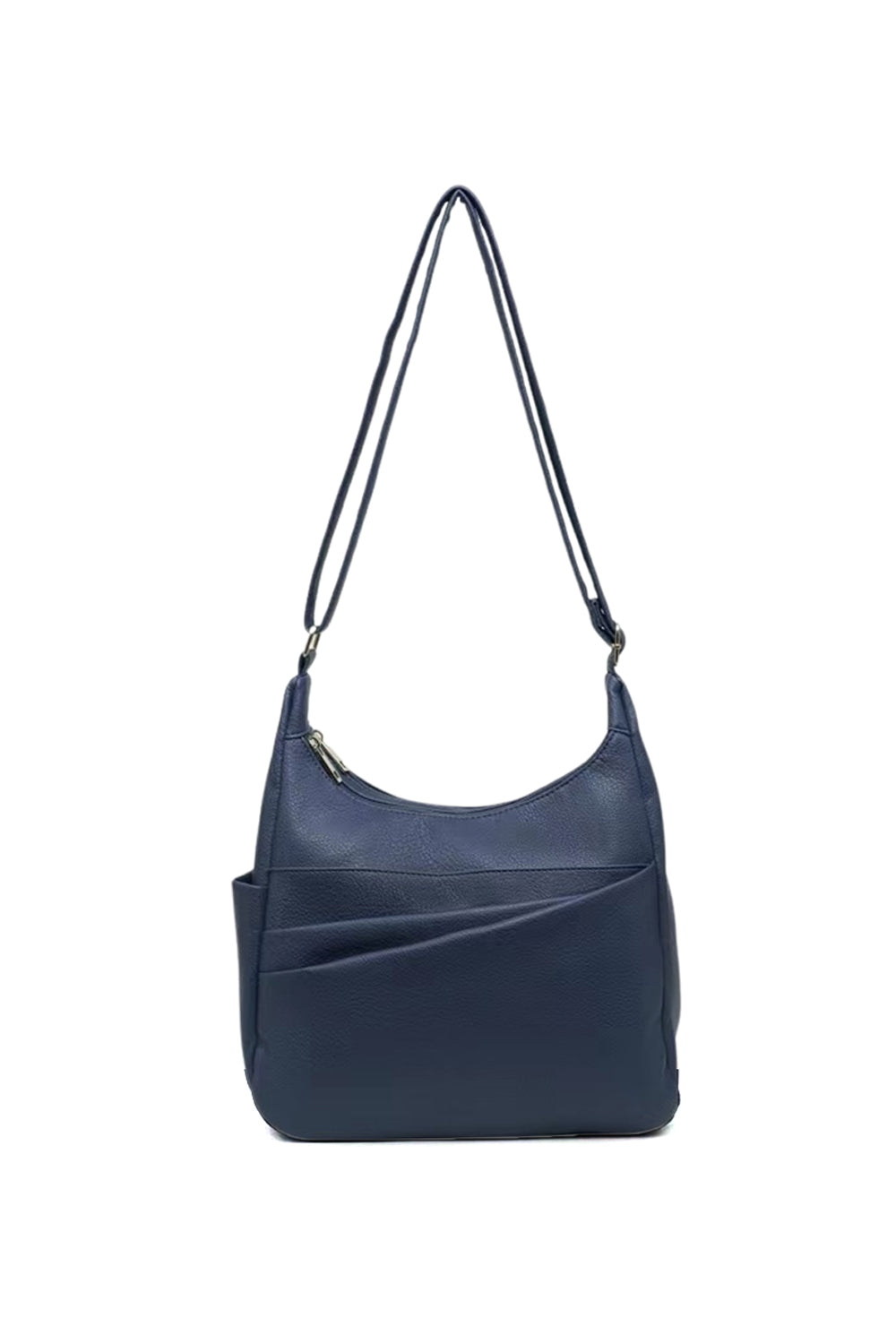 Shoulder Bag with Multiple Compartments and Zipper Closure