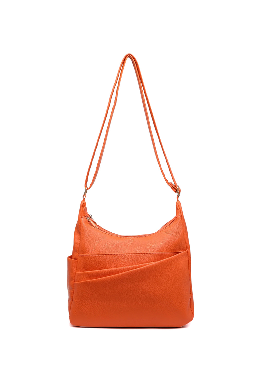 Shoulder Bag with Multiple Compartments and Zipper Closure