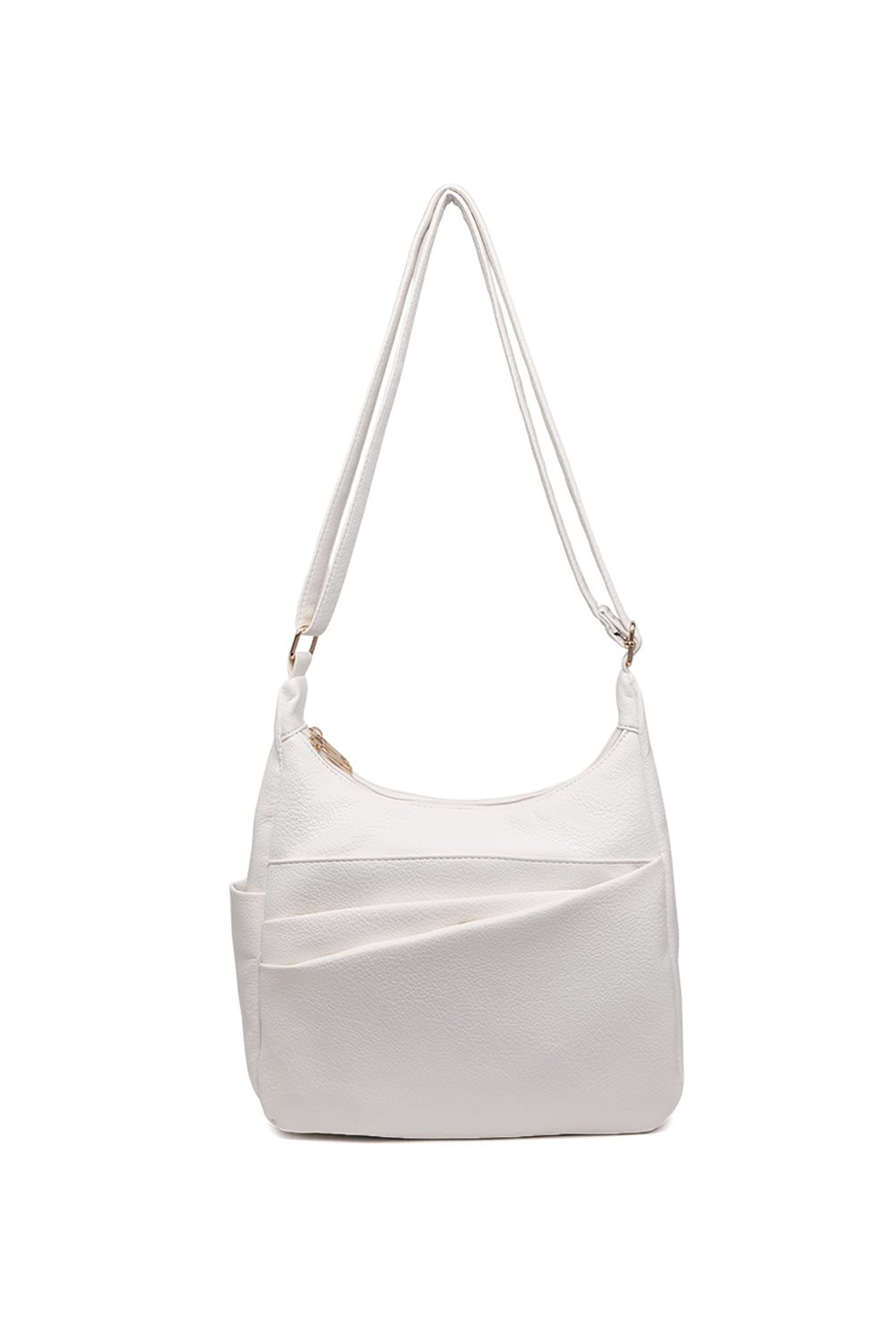 Shoulder Bag with Multiple Compartments and Zipper Closure
