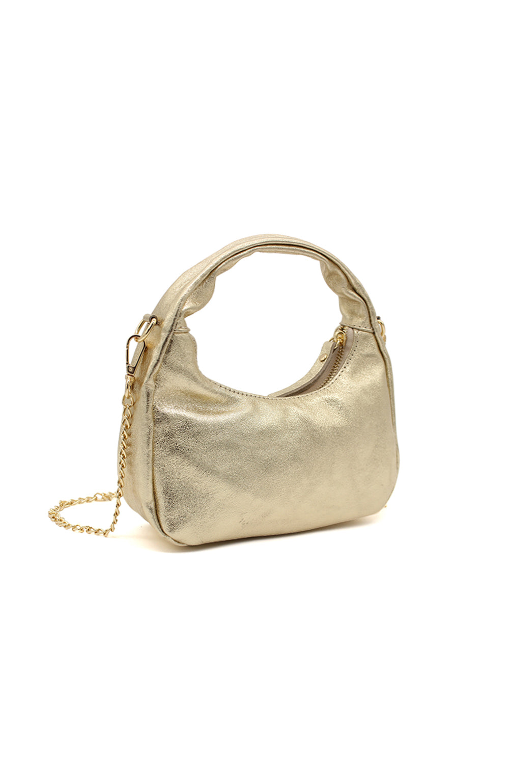 Chic Genuine Italian Leather Crossbody Bag with Elegant Chain Strap
