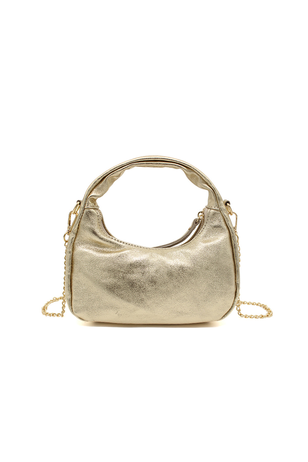 Chic Genuine Italian Leather Crossbody Bag with Elegant Chain Strap