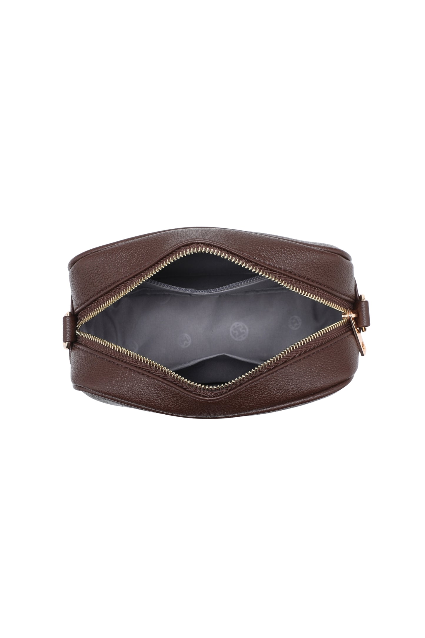 Compact Crossbody Bag with Adjustable Strap Zip Closure