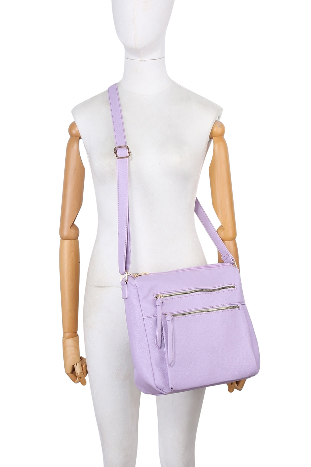 Multi-Pocket Crossbody Bag with Adjustable Shoulder Strap