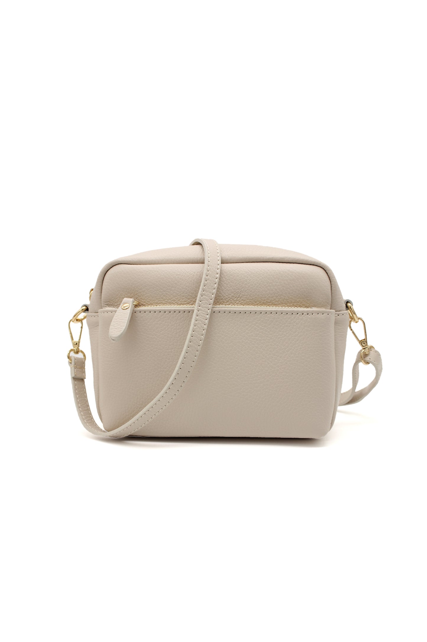 Solid Color Crossbody Bag for Women with Adjustable Strap and Zipper