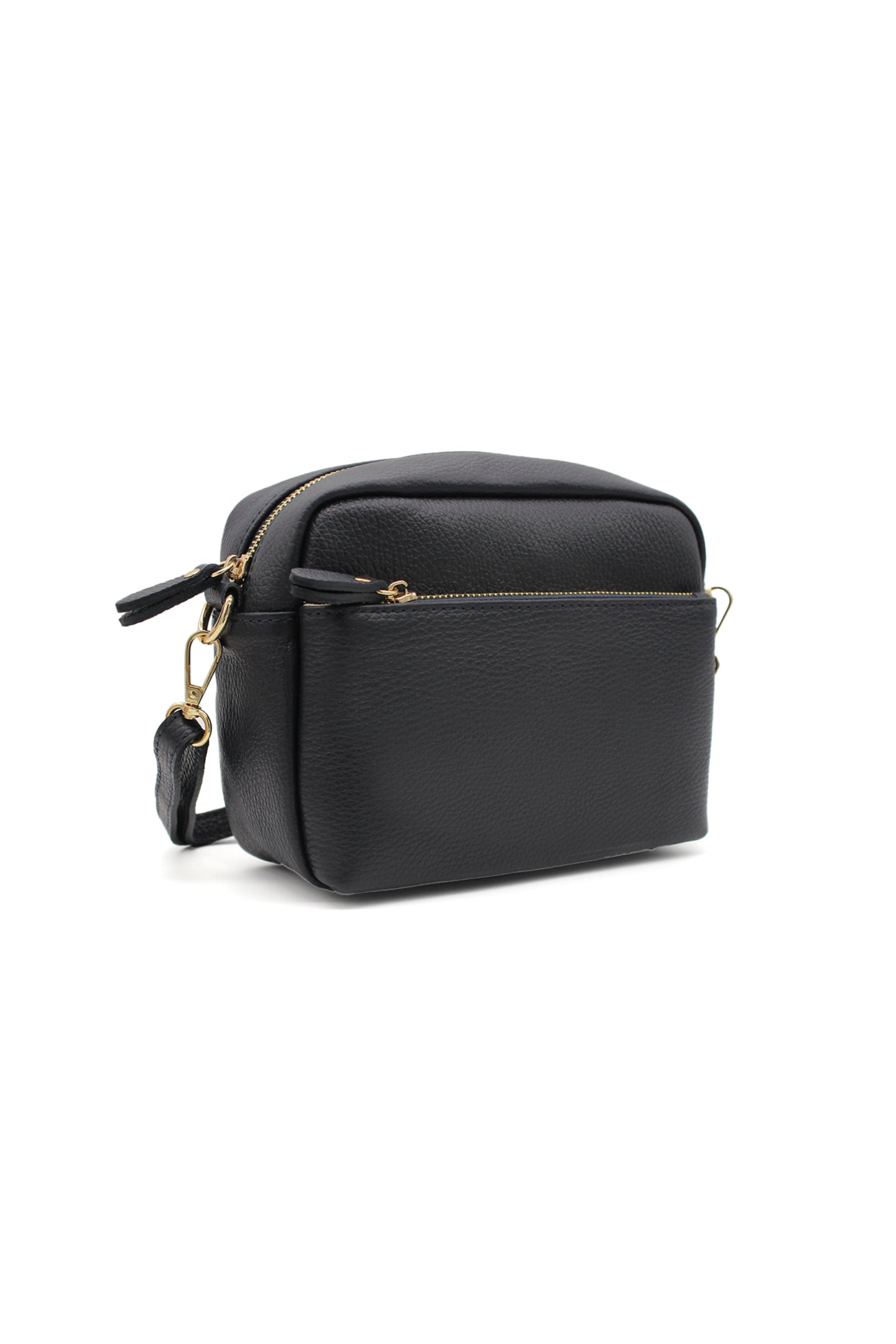Solid Color Crossbody Bag for Women with Adjustable Strap and Zipper