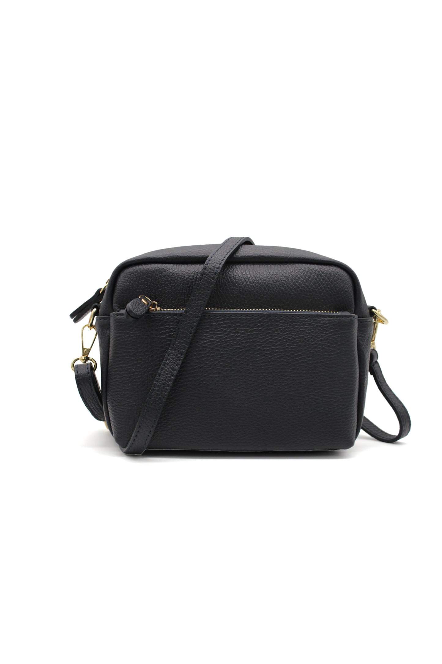 Solid Color Crossbody Bag for Women with Adjustable Strap and Zipper