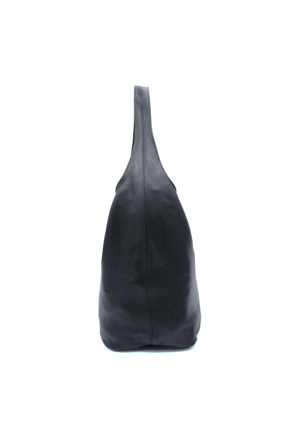 Genuine Italian Leather Minimalist Shoulder Tote Bag with Spacious Design