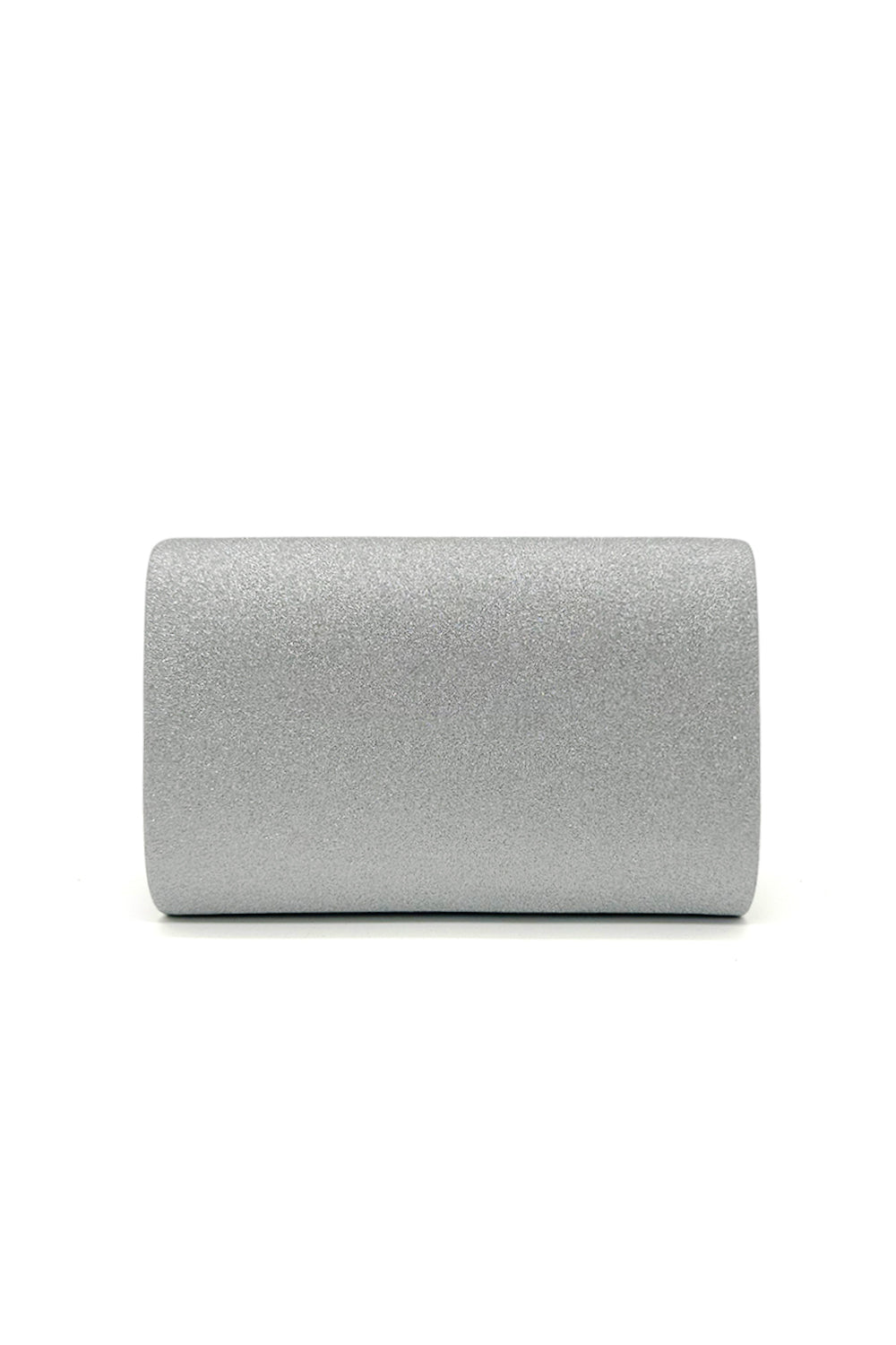 Pleated Glitter Clutch Bag with Chain Strap