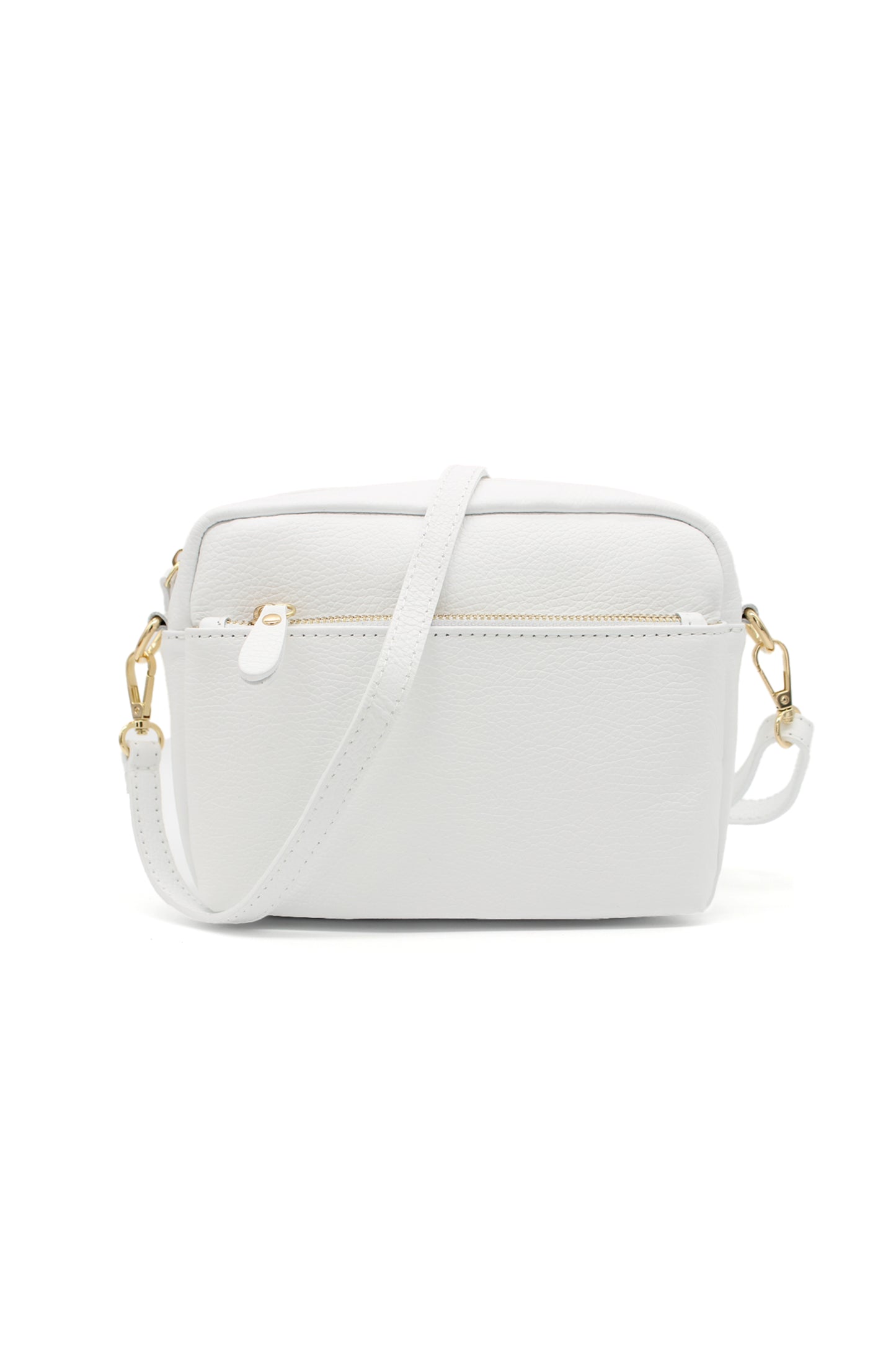 Solid Color Crossbody Bag for Women with Adjustable Strap and Zipper