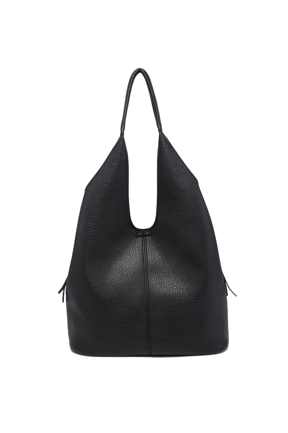 Spacious Shoulder Bag with Snap Closure and Removable Zipper Pocket