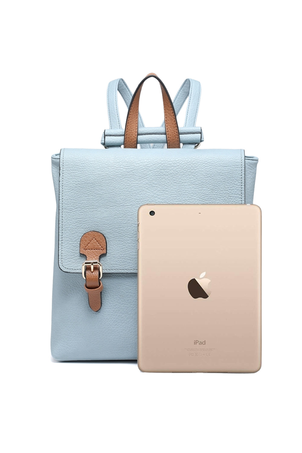 Spacious Backpack with Flap Zipper Closure Adjustable Strap and Multiple Inner Pockets