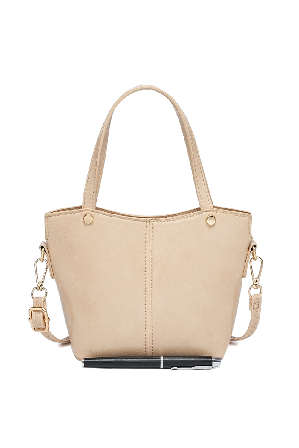 Casual Crossbody Bag with Handle, Magnetic Clasp and Back Pocket