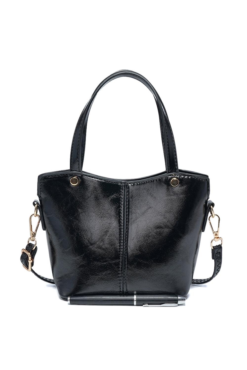 Casual Crossbody Bag with Handle, Magnetic Clasp and Back Pocket