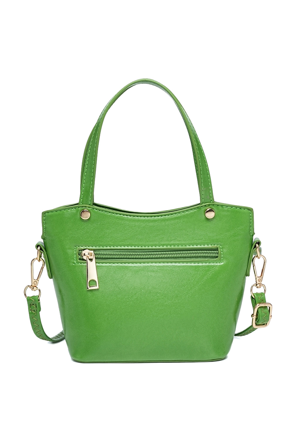Casual Crossbody Bag with Handle, Magnetic Clasp and Back Pocket