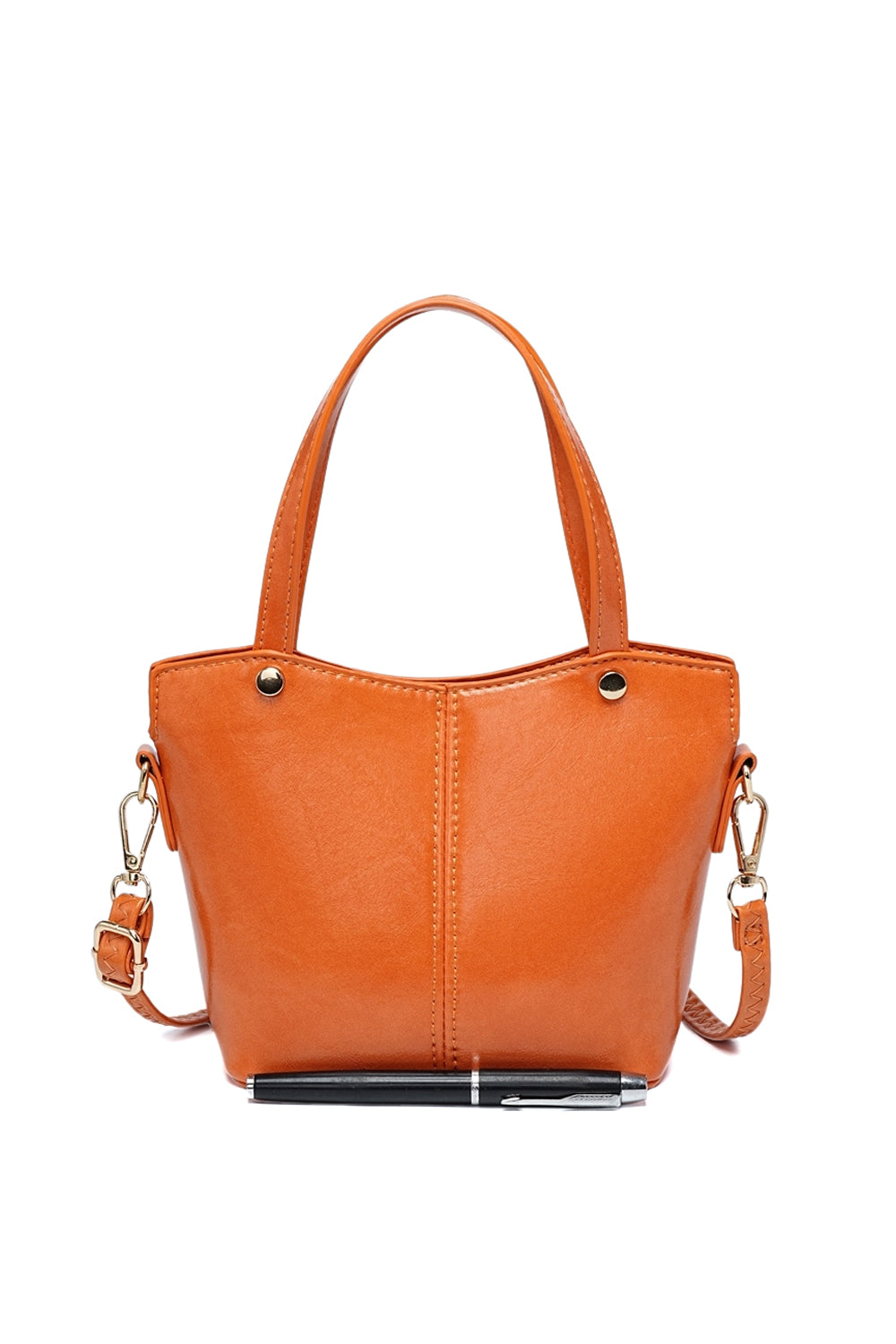 Casual Crossbody Bag with Handle, Magnetic Clasp and Back Pocket