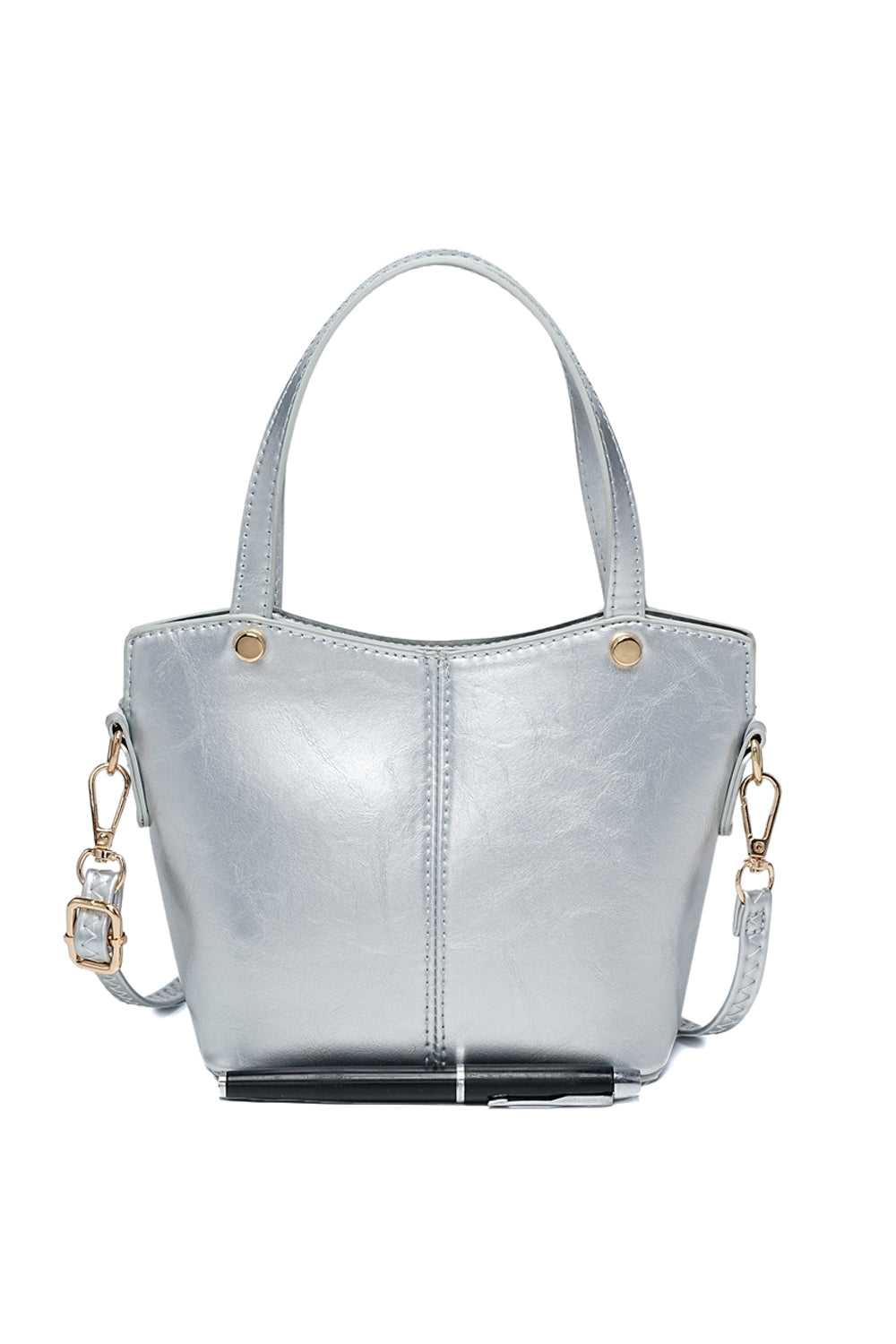 Casual Crossbody Bag with Handle, Magnetic Clasp and Back Pocket